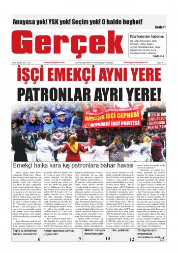 Gerçek Gazetesi Sayı 112