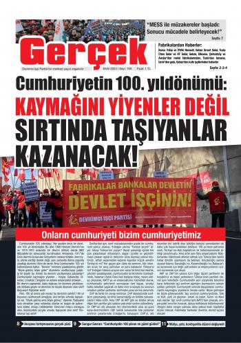 Gerçek Gazetesi Sayı 169 - Ekim 2023