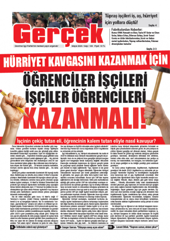 Gerçek Gazetesi Sayı 188 - Mayıs 2025