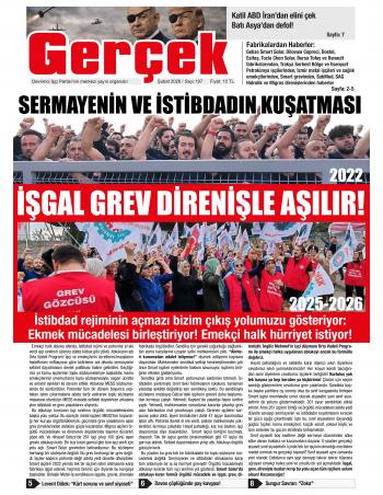 Gerçek Gazetesi Sayı 197 - Şubat 2026