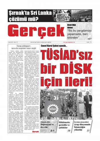 Gerçek Sayı 27 - Ocak 2012