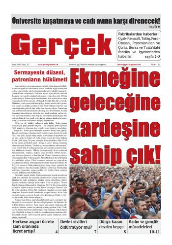 Gerçek Gazetesi Sayı 76 - Şubat 2016