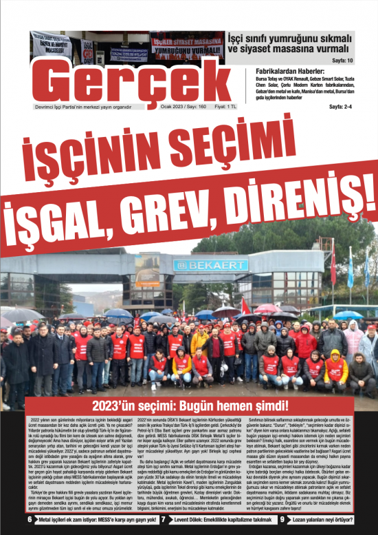 Gerçek Gazetesi Sayı 160
