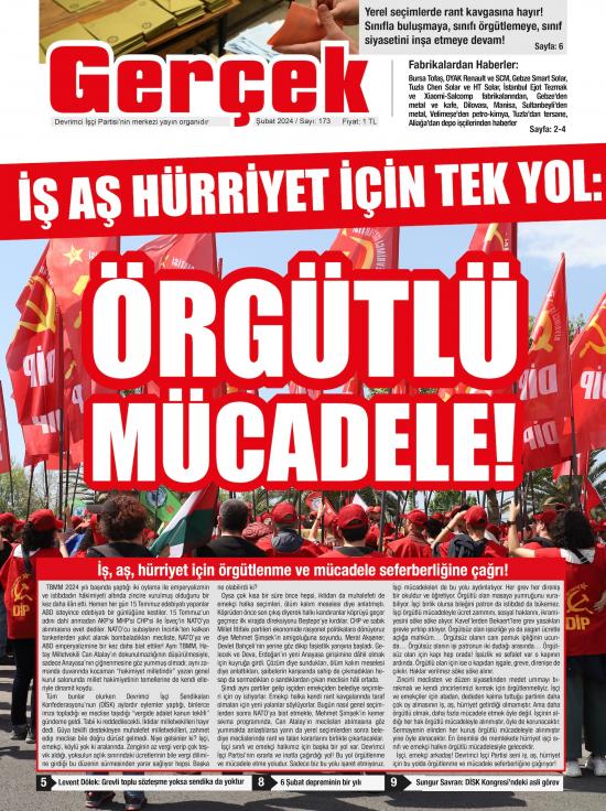 Gerçek Gazetesi Sayı 173 - Şubat 2024