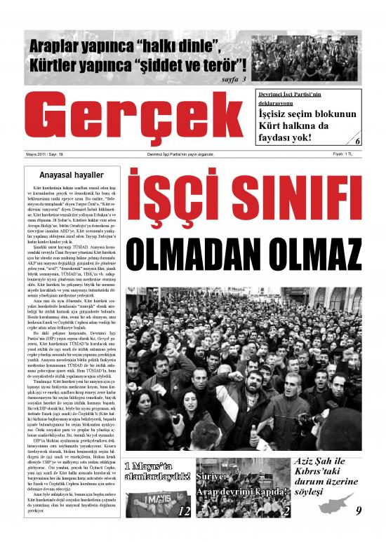 Gerçek Sayı 19 - Mayıs 2011