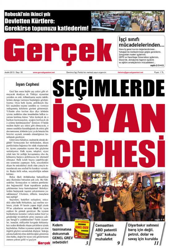 Gerçek Sayı 50 - Aralık 2013