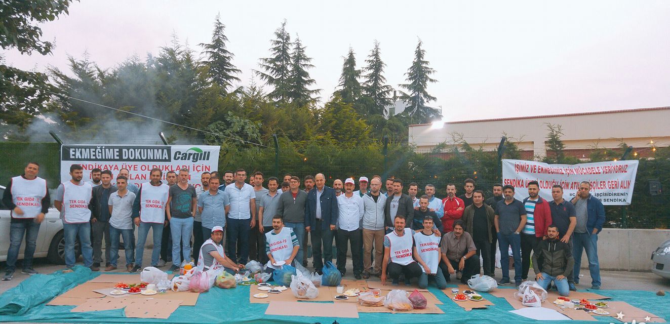 Cargil işçisi Tek Gıda-İş eylem Cargil işçisi Tek Gıda-İş eylem