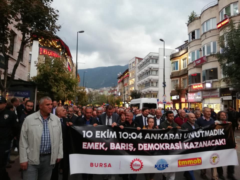 Bursa 10 Ekim’i unutmadı! Bursa 10 Ekim’i unutmadı!