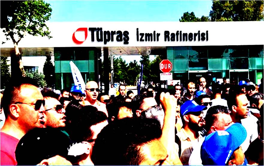 Tüpraş işçisi dayatmalara karşı fabrikaya kapandı Tüpraş işçisi dayatmalara karşı fabrikaya kapandı
