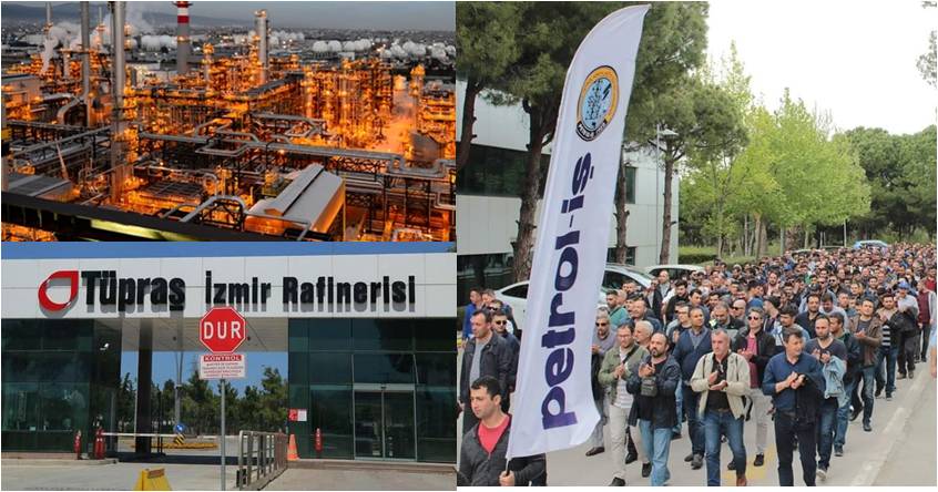 TÜPRAŞ işçisi ekmek ve hürriyet için rafinerilere kapandı! TÜPRAŞ işçisi ekmek ve hürriyet için rafinerilere kapandı!