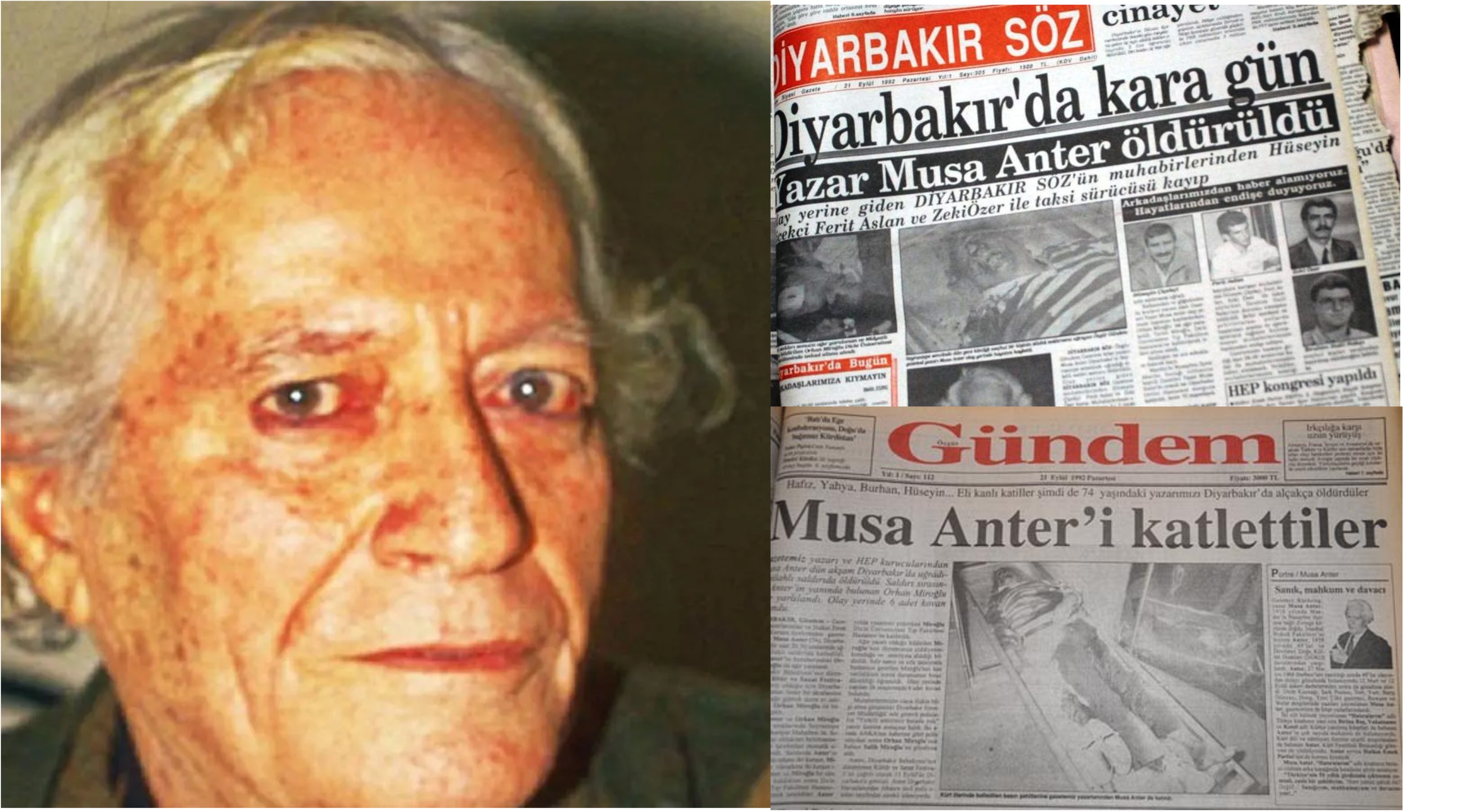 Musa Anter cinayetinin faili bellidir! Gerçekler zaman aşımına uğramaz! Musa Anter cinayetinin faili bellidir! Gerçekler zaman aşımına uğramaz!