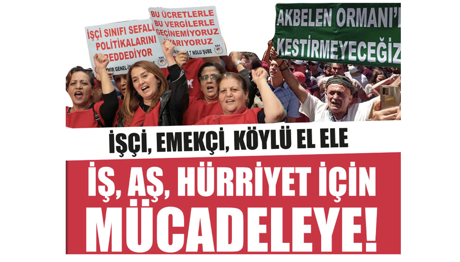 Ellerin kırılmasın! O eller mücadele için lazım!