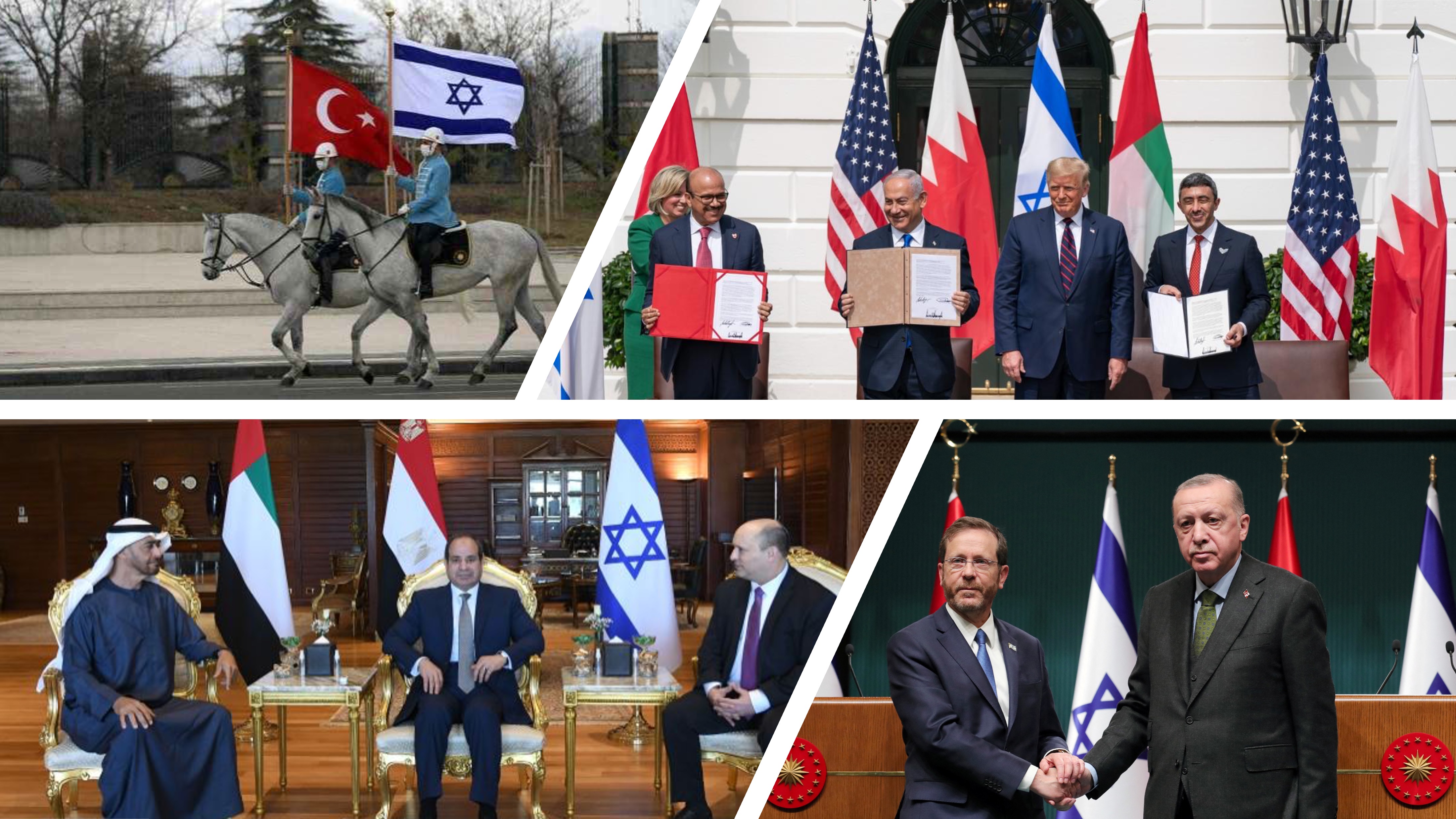 İsrail'i koruyan mezhepçilik kalkanı! Türkiye'nin İsrail Cumhurbaşkanı Herzog'u utanç verici bir gösterişle karşılaması, Trump'ın aracılığı ile Netenyahu ile İbrahimi anlaşmalar yapan Katar ve BAE işbirlikçi rejimleri ve İsrail'i destekleyen Sisi
