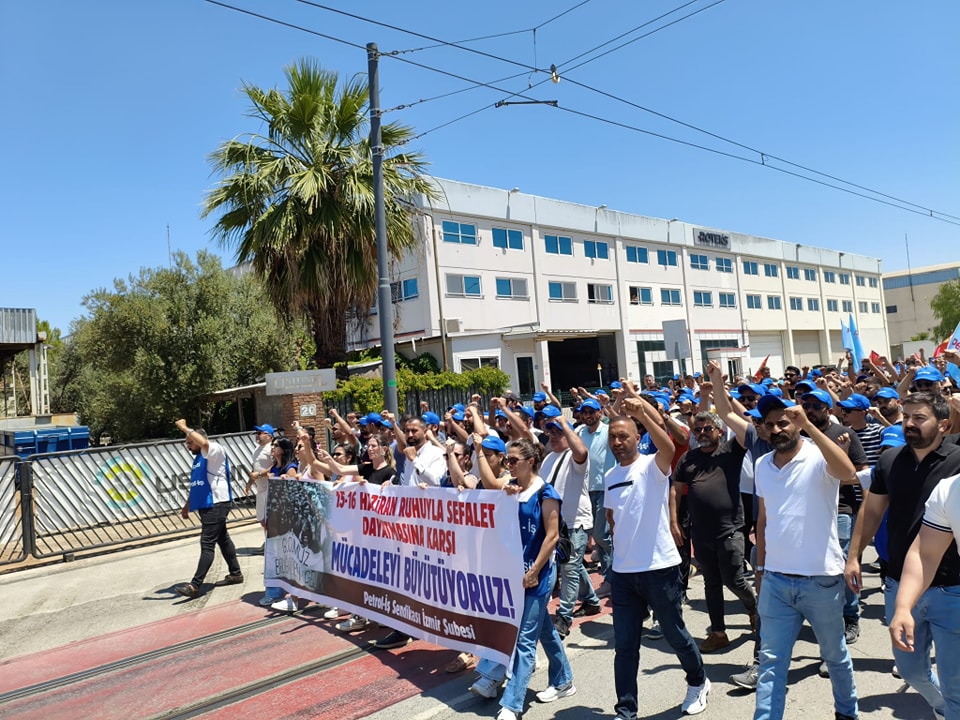 TPI grevi tüm coşkusu ile devam ediyor!