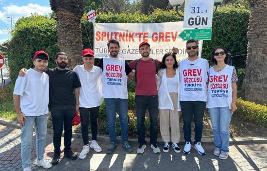 Sputnik Türkiye Basın Emekçileri Grevde