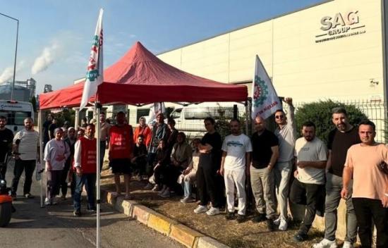 SAG Hidrolik işçileri her türlü baskıya, mobbinge ve tehdide karşı sendikalı olmak için mücadele ediyor!