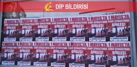 Yaşasın işçiler! Yaşasın 1 Mayıs! Çalışırken ölmek istemiyoruz! İşçiye emekçiye aşıda öncelik!  İşsize iş, herkese aş, emekçi halka hürriyet!