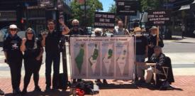 ABD'nin Berkeley şehrinde Filistin ile dayanışma eylemi