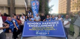 Temel Conta grevi kararlılıkla sürüyor!