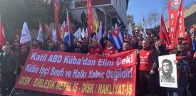 İşçilerden emperyalist haydutluğa cevap: Küba, Venezuela, İran halkları yalnız değildir!