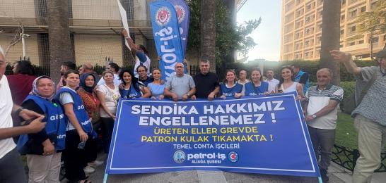 Temel Conta grevi kararlılıkla sürüyor!