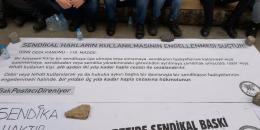 PTT’de çalışan taşeron işçiler sendikal baskıya karşı direnişte 