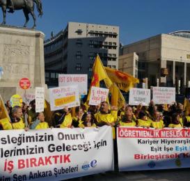 Öğretmenler iş güvencesini korumak için sınıf mücadelesini seçmeli!