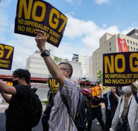 Hiroşima’da G7 zirvesine karşı eylemler: “G7 zirvesini ez! Japonya’daki ABD üsleri kapatılsın!” 
