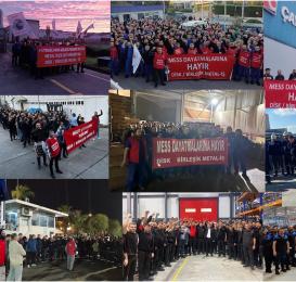 MESS’in sefalet dayatmasına karşı ayrı gayrı yok işgal grev direniş var!