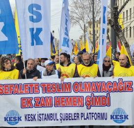 KESK’ten Türkiye çapında protestolar: “Grev haktır! Ek Zam! Hemen Şimdi!” 