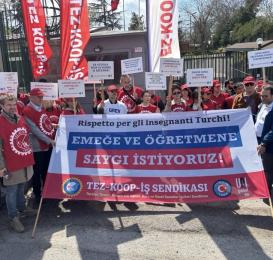 Özel İtalyan Lisesi öğretmenleri 3 aydır greve devam ediyor!