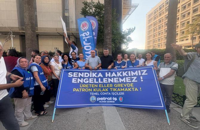 Temel Conta grevi kararlılıkla sürüyor!