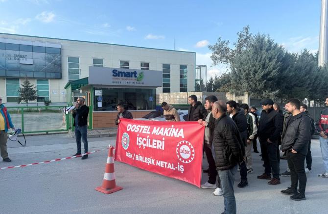 Dilovası Dostel’den bir metal işçisi: Smart Solar grevini kazanacağız, MESS’in oyunlarını bozacağız!