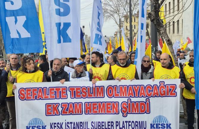 KESK’ten Türkiye çapında protestolar: “Grev haktır! Ek Zam! Hemen Şimdi!” 