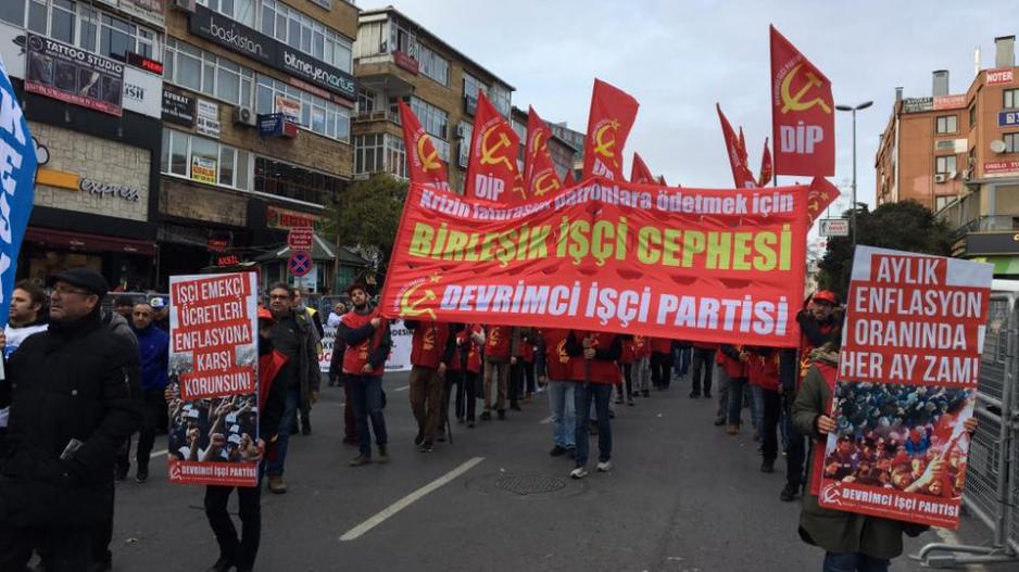 İstanbul’da ekonomik krize karşı miting