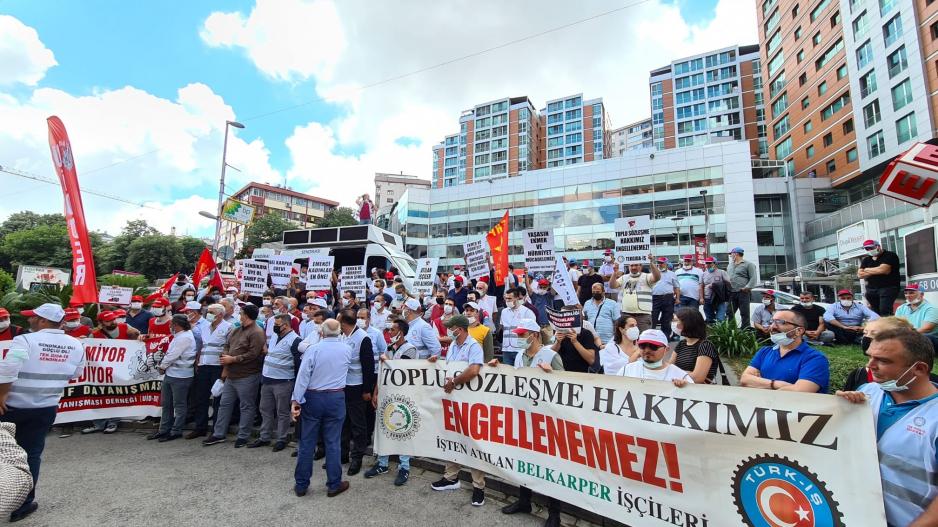 Adkoturk ve Bel Karper işçileri ekmek mücadelelerini İstanbul’a taşıdı