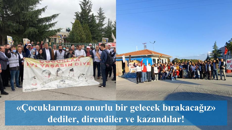 Cargill ve Belkarper’de ardarda gelen kazanımlar: Grev çadırlarında zafer havası! 
