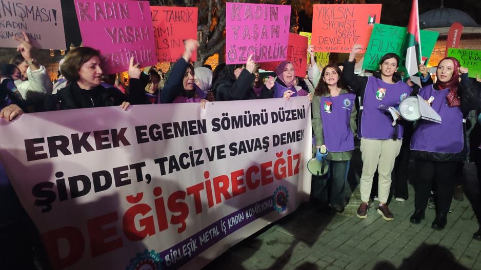 Metal işçisi kadınlar erkek egemenliğine, şiddete karşı mücadelede en önde!