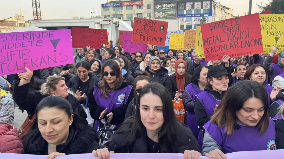 Gebze’de metal işçisi kadınlar 8 Mart için alanları doldurdu!